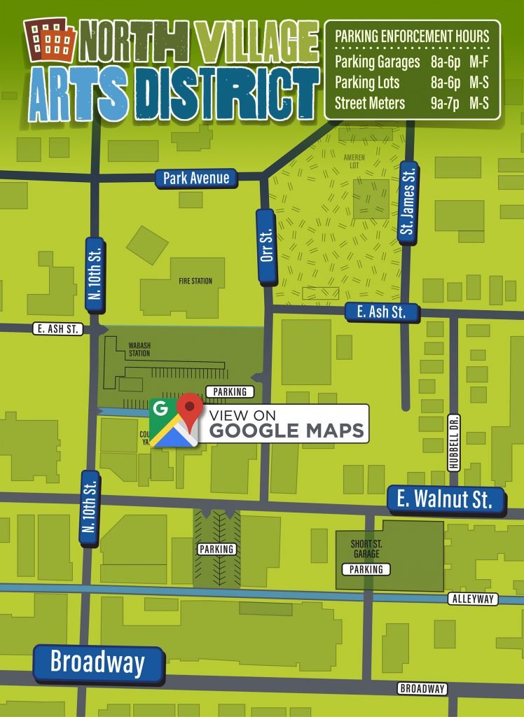 North Village Arts District Map